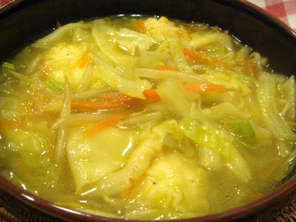 鶏ワンタンと野菜のカレースープ