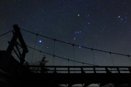 河童橋と星空